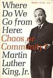 Image result for mlk chaos or community